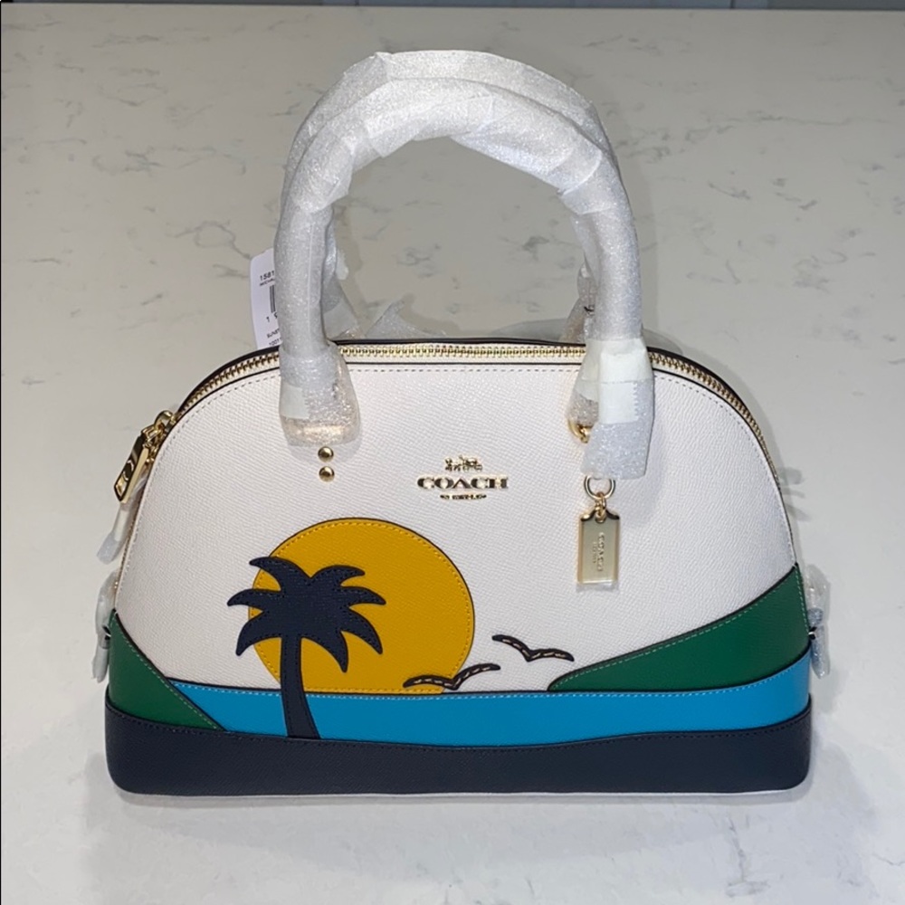 Coach Katy Satchel With Sunset Motif